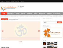 Tablet Screenshot of mytemplesindia.com